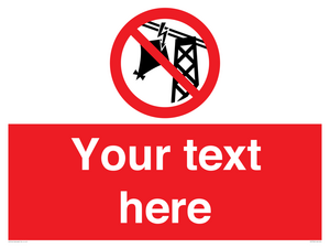 Custom prohibition do not fly kites near overhead electrical power lines